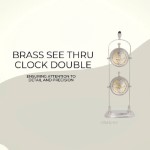 AK004 Brass  See Thru Clock Double 